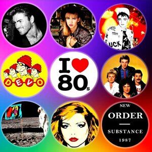 I Love The 80's Music Fridge Magnets Kitchen Decor Music Lover Gift Music Art